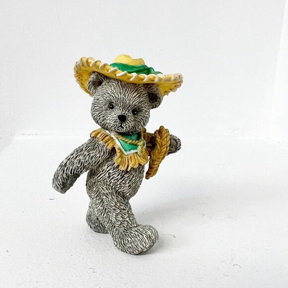 Western Cowboy Rodeo Bear Figure - Collectible, Nursery, Children's Room Decor - Picture 1 of 9